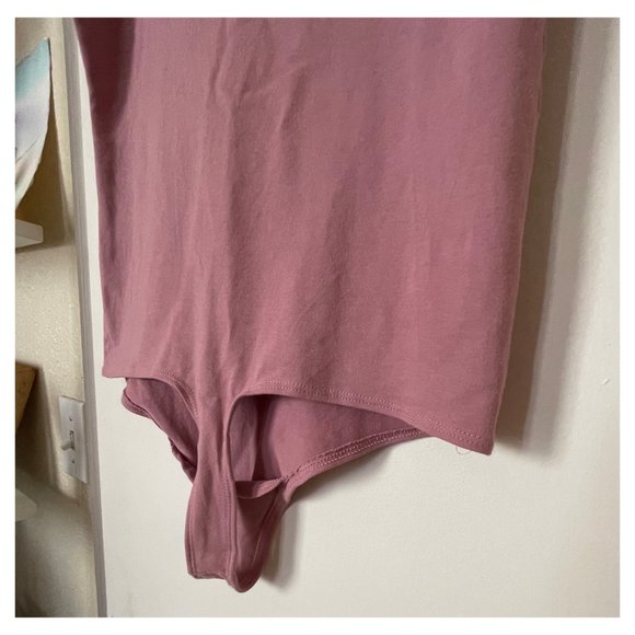 groceries apparel sustainable / eco conscious mauve / dusty rose / pink bodysuit - Picture 5 of 5